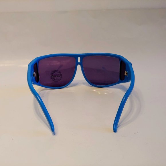 (NWT) Vintage 90's Wrap Around Sun Shield Sport Sunglass (M.Royal Blue) - Picture 3 of 4